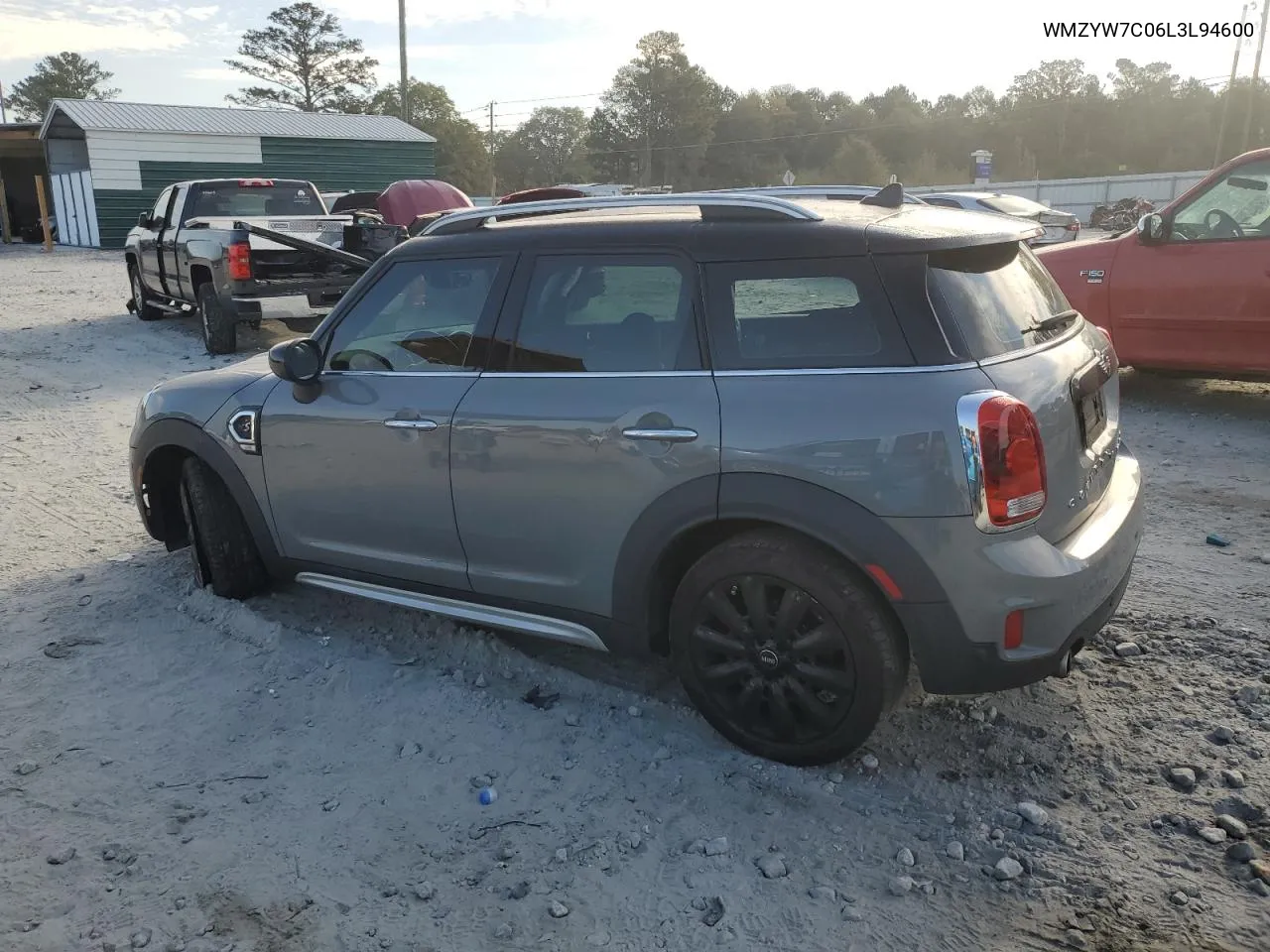 2020 Mini Cooper S Countryman VIN: WMZYW7C06L3L94600 Lot: 77323534