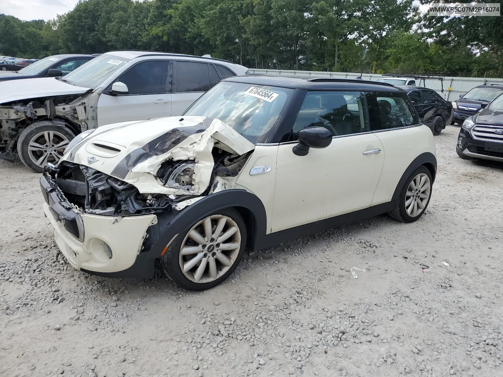 2021 Mini Cooper S VIN: WMWXR5C07M2P16074 Lot: 67645564