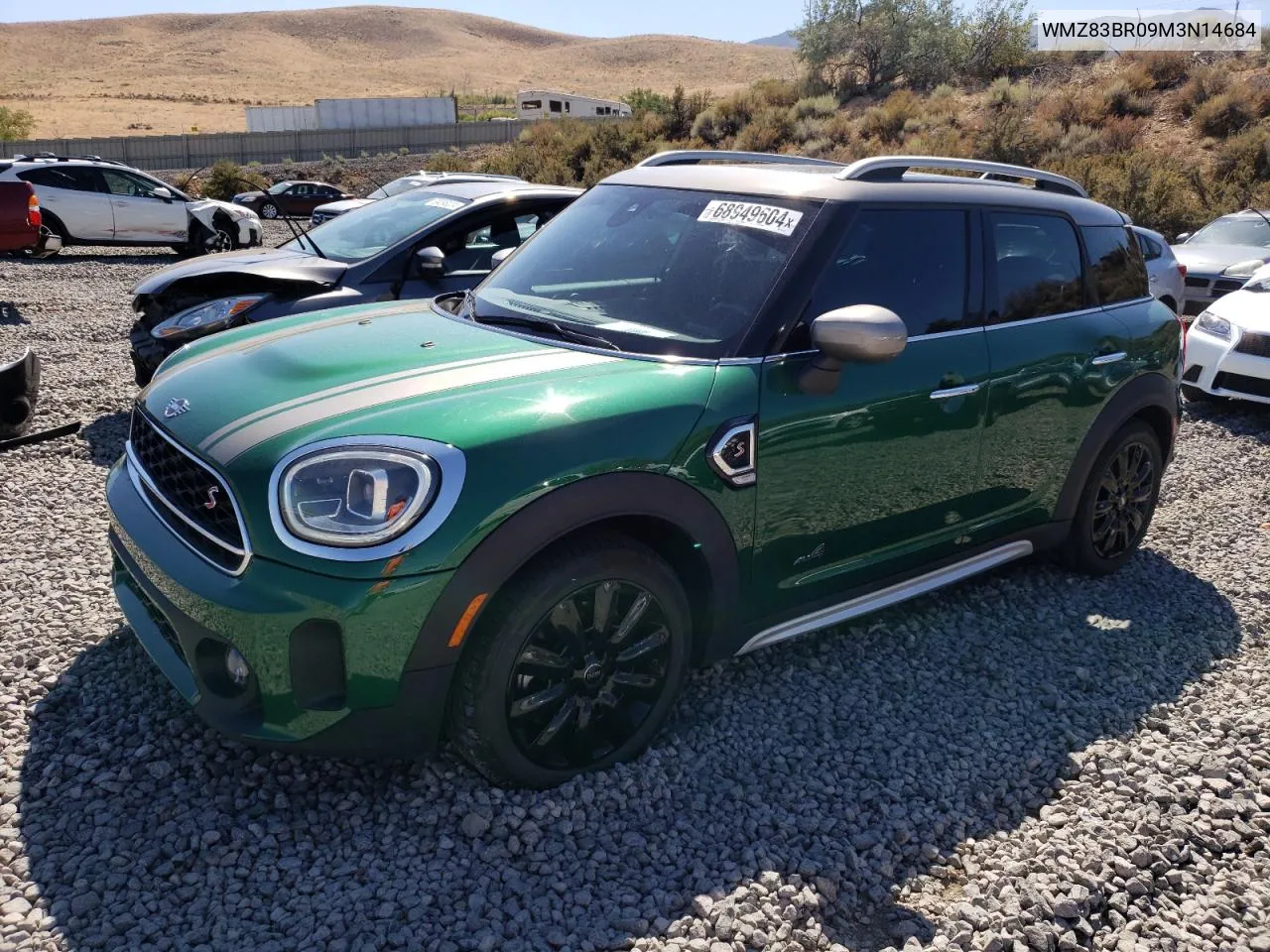 2021 Mini Cooper S Countryman All4 VIN: WMZ83BR09M3N14684 Lot: 68949604