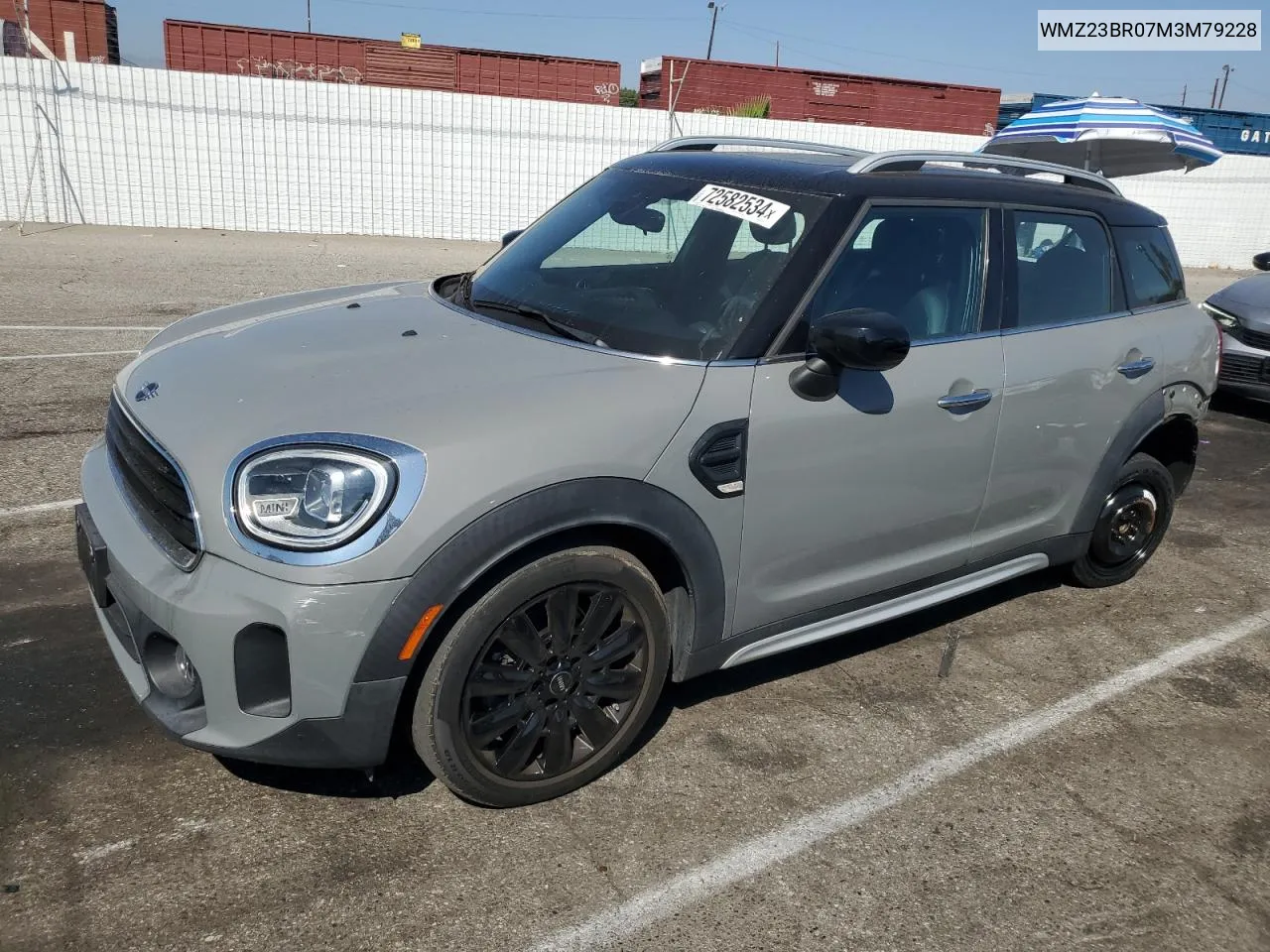 2021 Mini Cooper Countryman VIN: WMZ23BR07M3M79228 Lot: 72582534