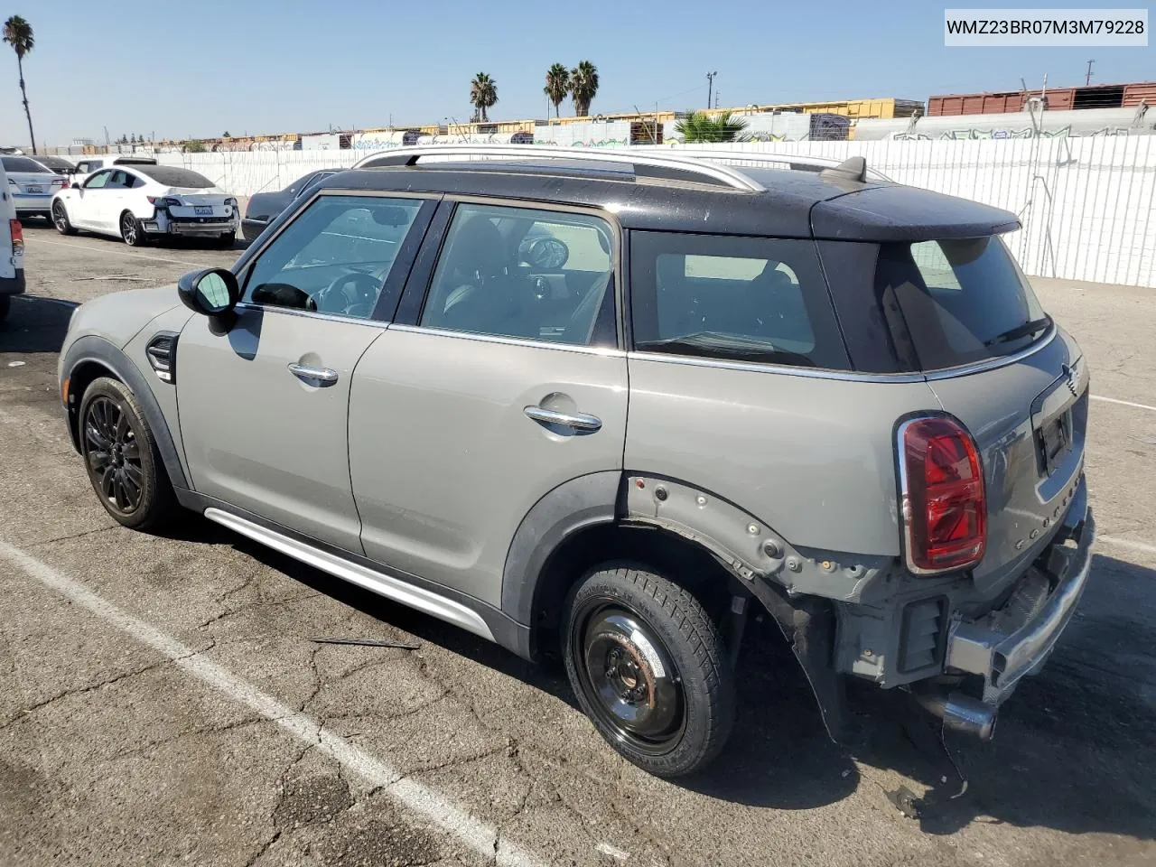 2021 Mini Cooper Countryman VIN: WMZ23BR07M3M79228 Lot: 72582534