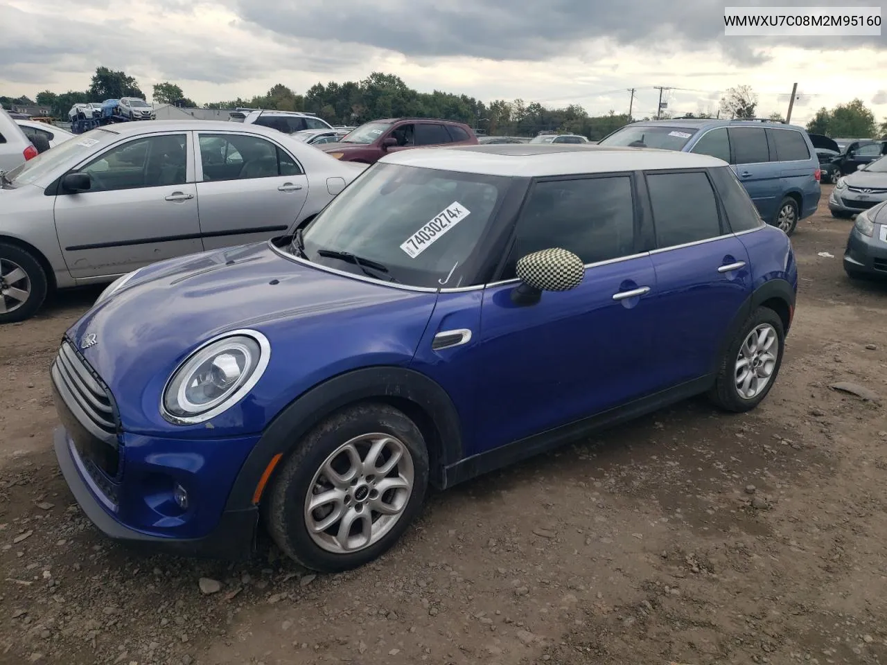 2021 Mini Cooper VIN: WMWXU7C08M2M95160 Lot: 74030274