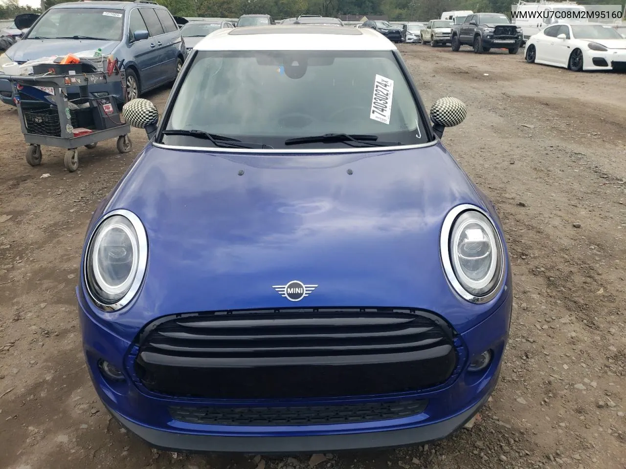 2021 Mini Cooper VIN: WMWXU7C08M2M95160 Lot: 74030274