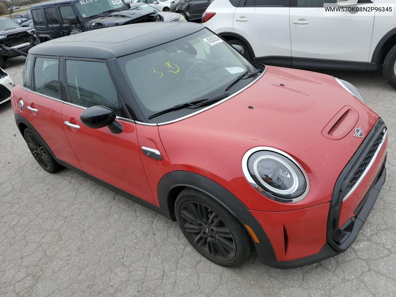 2022 Mini Cooper S VIN: WMW53DK08N2P96345 Lot: 45502984