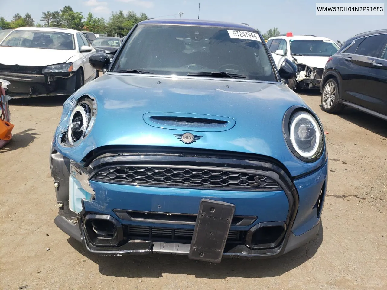 2022 Mini Cooper S VIN: WMW53DH04N2P91683 Lot: 57247944