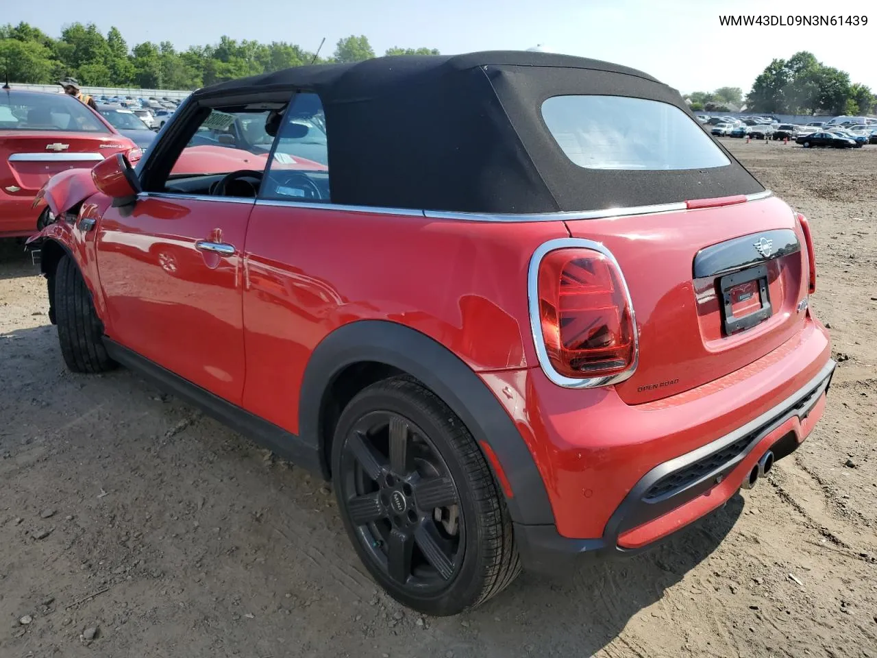 2022 Mini Cooper S VIN: WMW43DL09N3N61439 Lot: 60082884