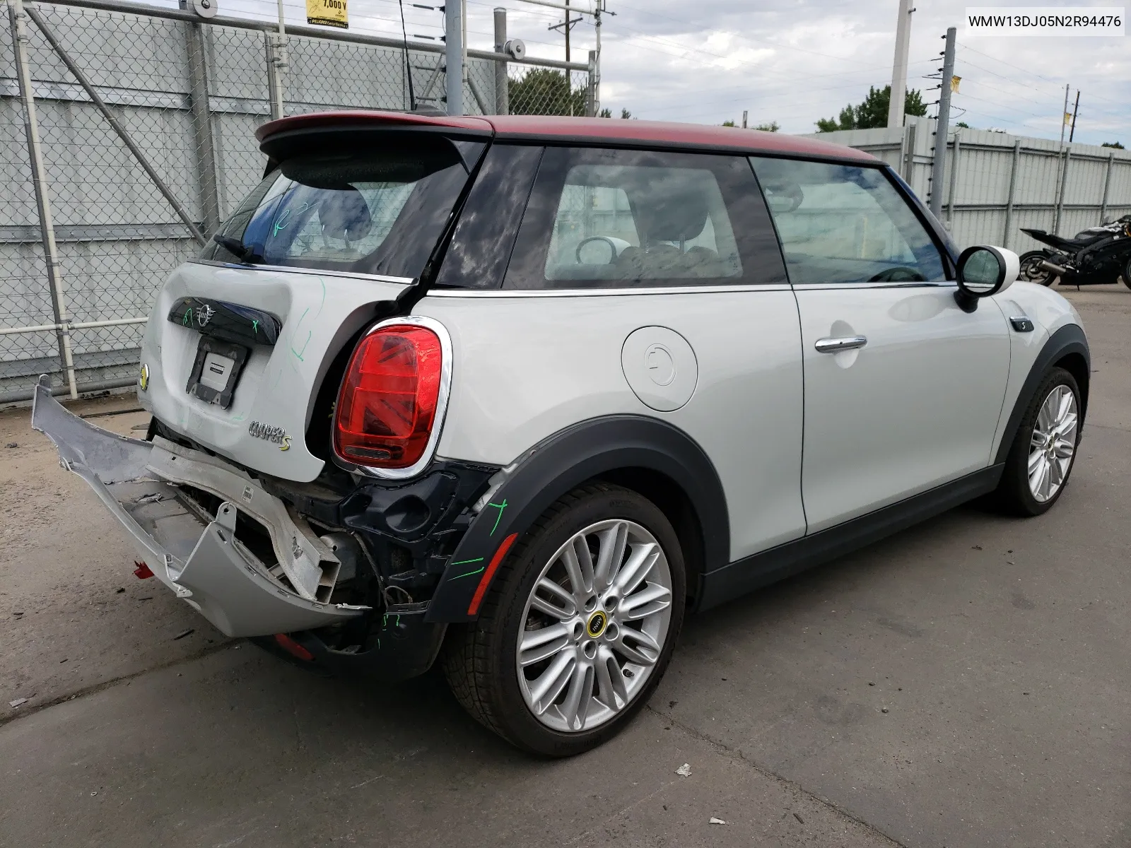 2022 Mini Cooper Se VIN: WMW13DJ05N2R94476 Lot: 66776644