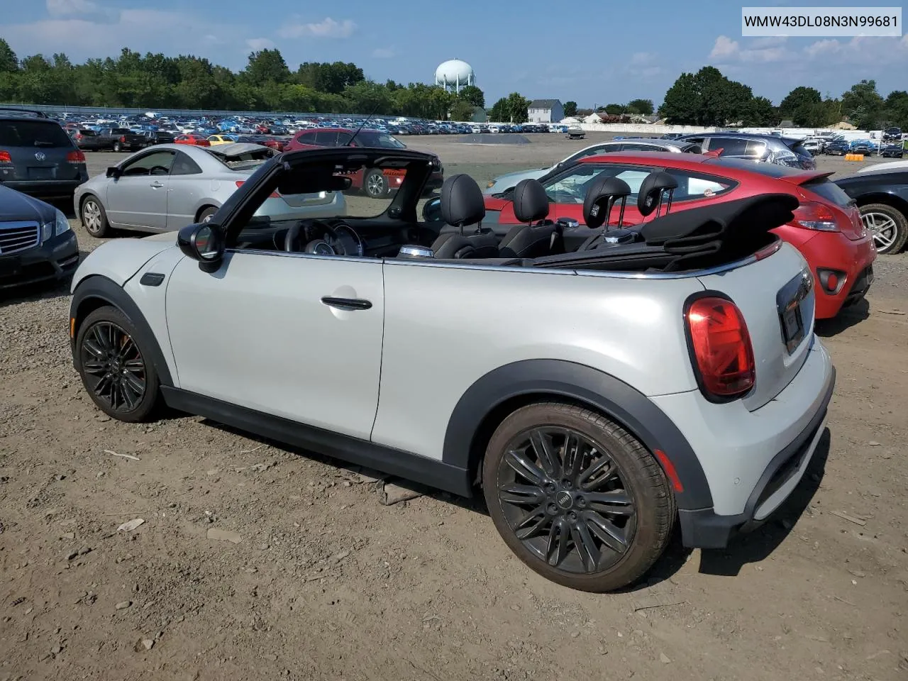 2022 Mini Cooper S VIN: WMW43DL08N3N99681 Lot: 67152054