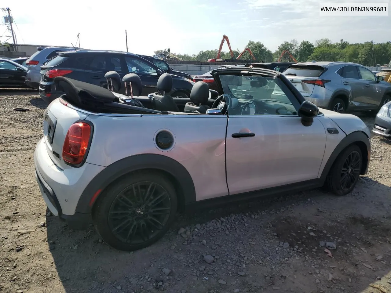 2022 Mini Cooper S VIN: WMW43DL08N3N99681 Lot: 67152054