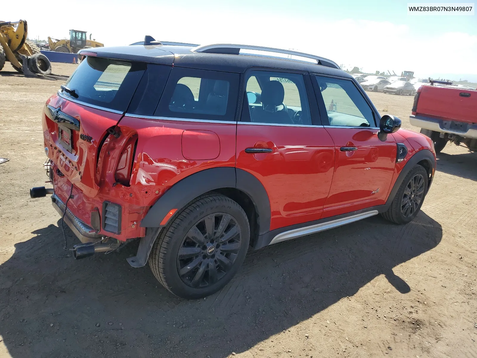 2022 Mini Cooper S Countryman All4 VIN: WMZ83BR07N3N49807 Lot: 67963784