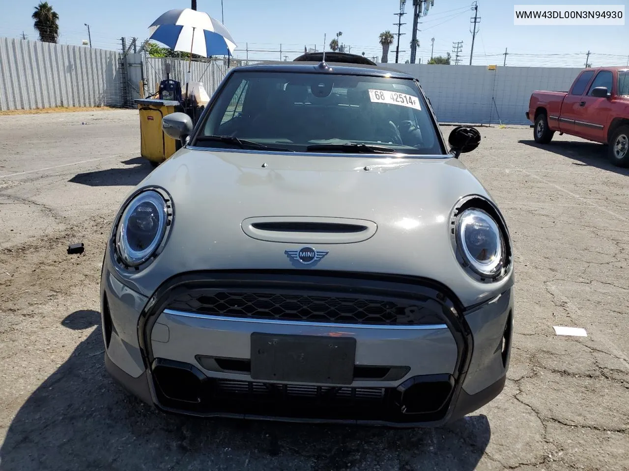 WMW43DL00N3N94930 2022 Mini Cooper S