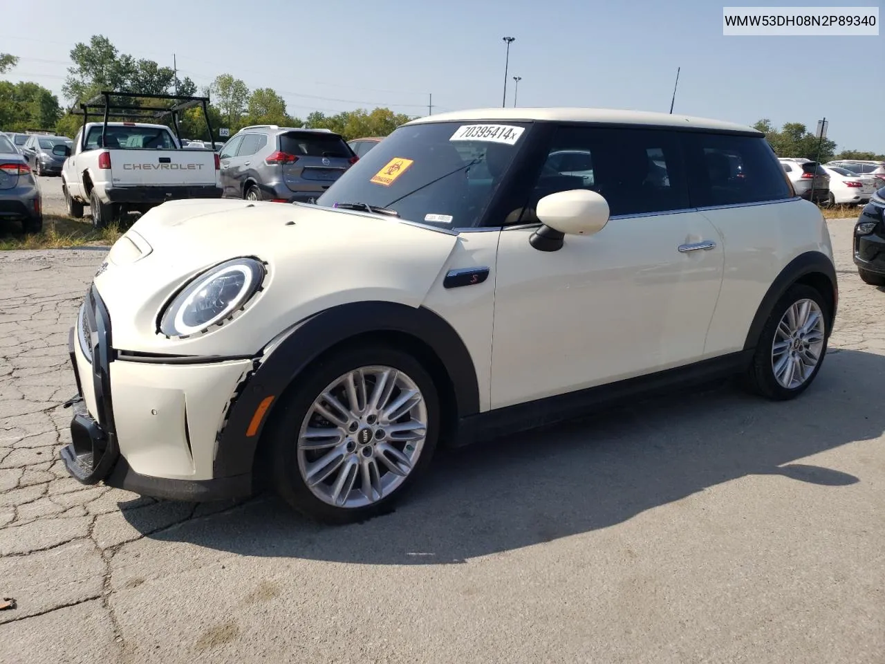 2022 Mini Cooper S VIN: WMW53DH08N2P89340 Lot: 70395414