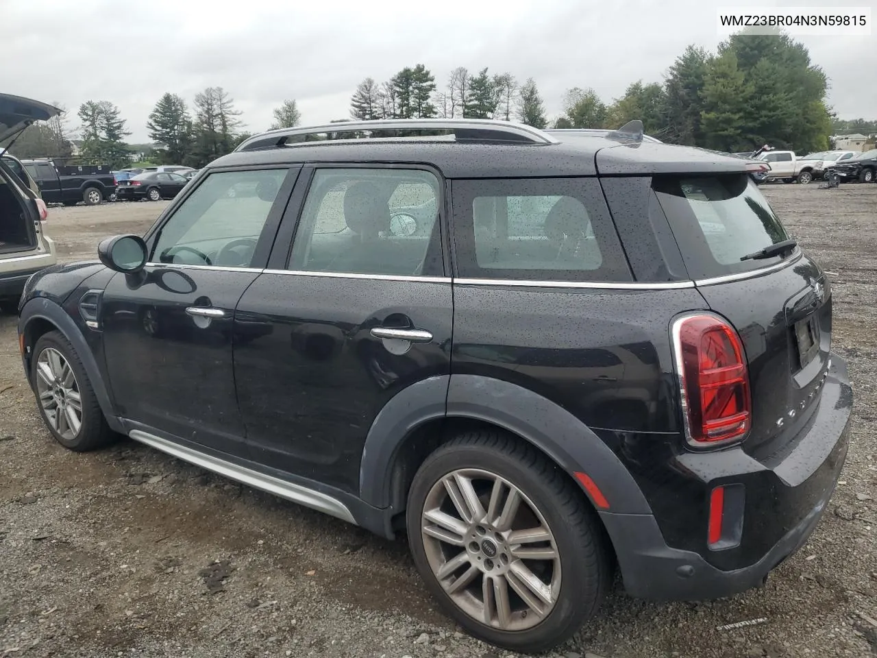 2022 Mini Cooper Countryman VIN: WMZ23BR04N3N59815 Lot: 72626894