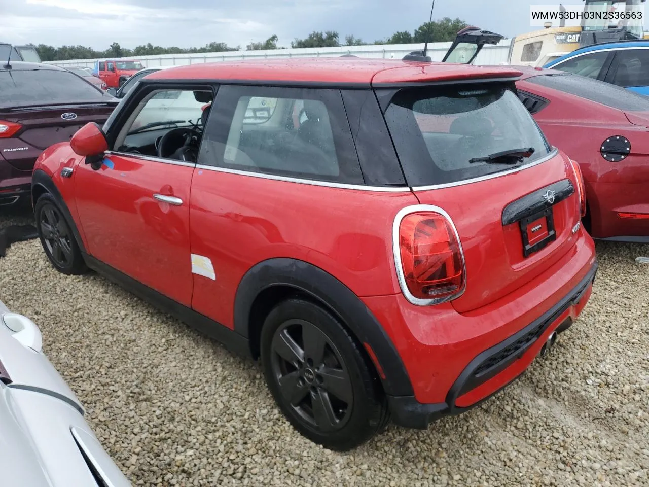 2022 Mini Cooper S VIN: WMW53DH03N2S36563 Lot: 74345444