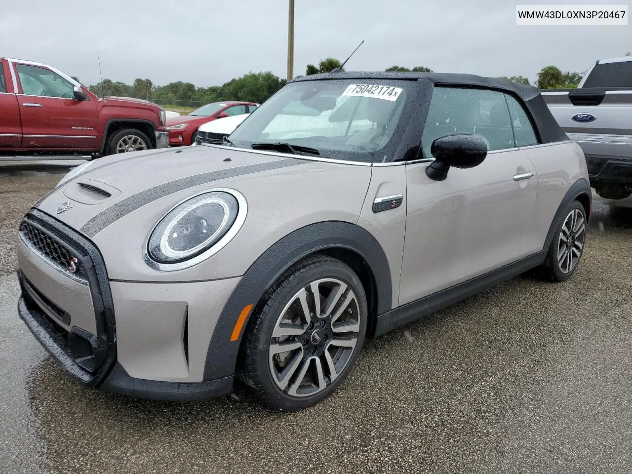 2022 Mini Cooper S VIN: WMW43DL0XN3P20467 Lot: 75042174