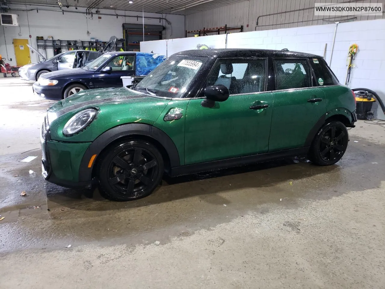 2022 Mini Cooper S VIN: WMW53DK08N2P87600 Lot: 77555994