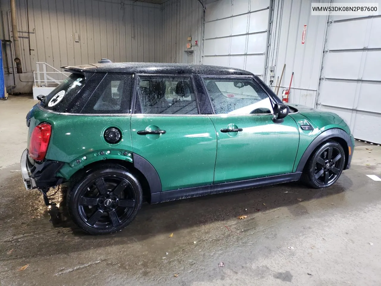 2022 Mini Cooper S VIN: WMW53DK08N2P87600 Lot: 77555994