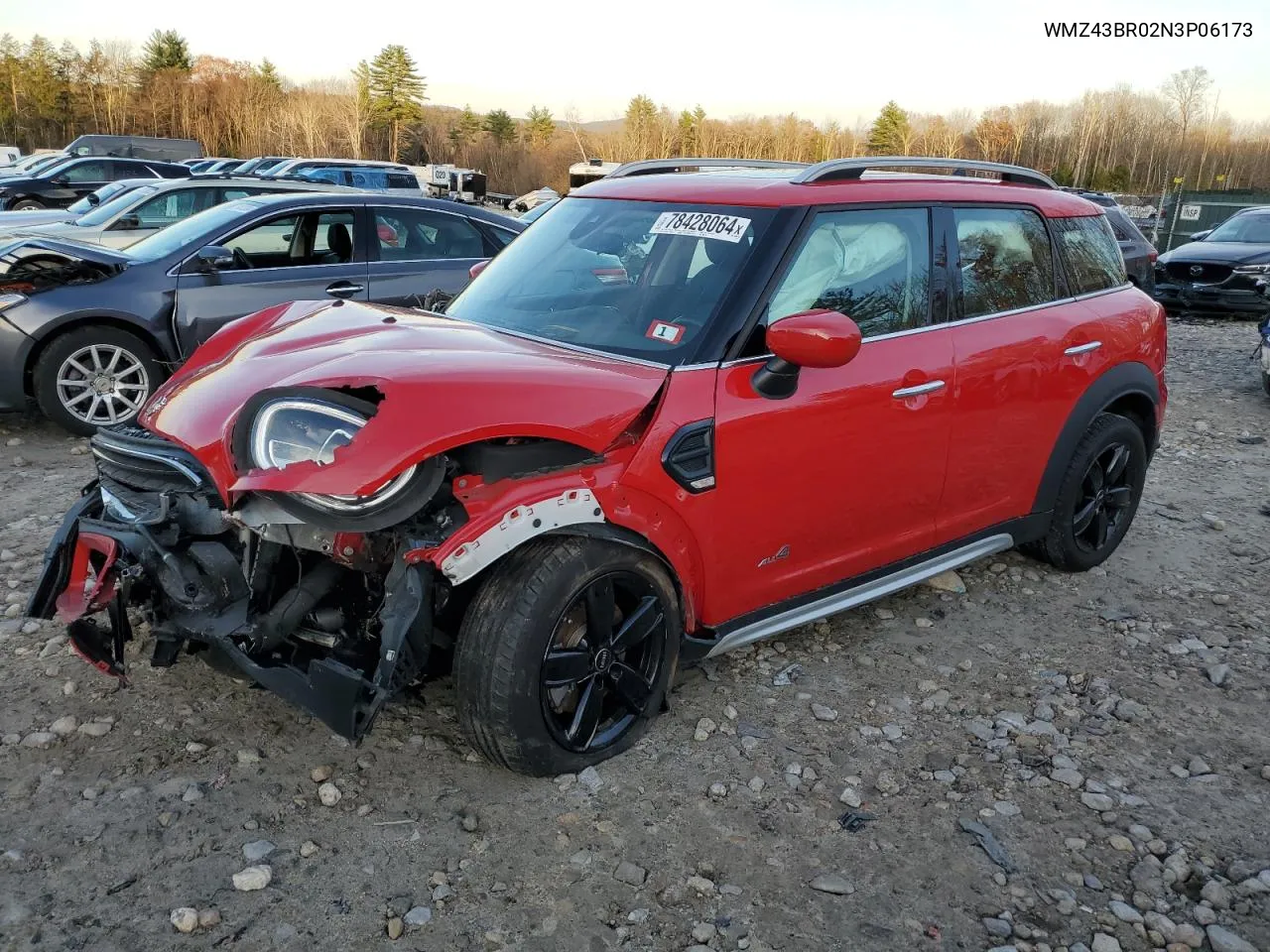 2022 Mini Cooper Countryman All4 VIN: WMZ43BR02N3P06173 Lot: 78428064