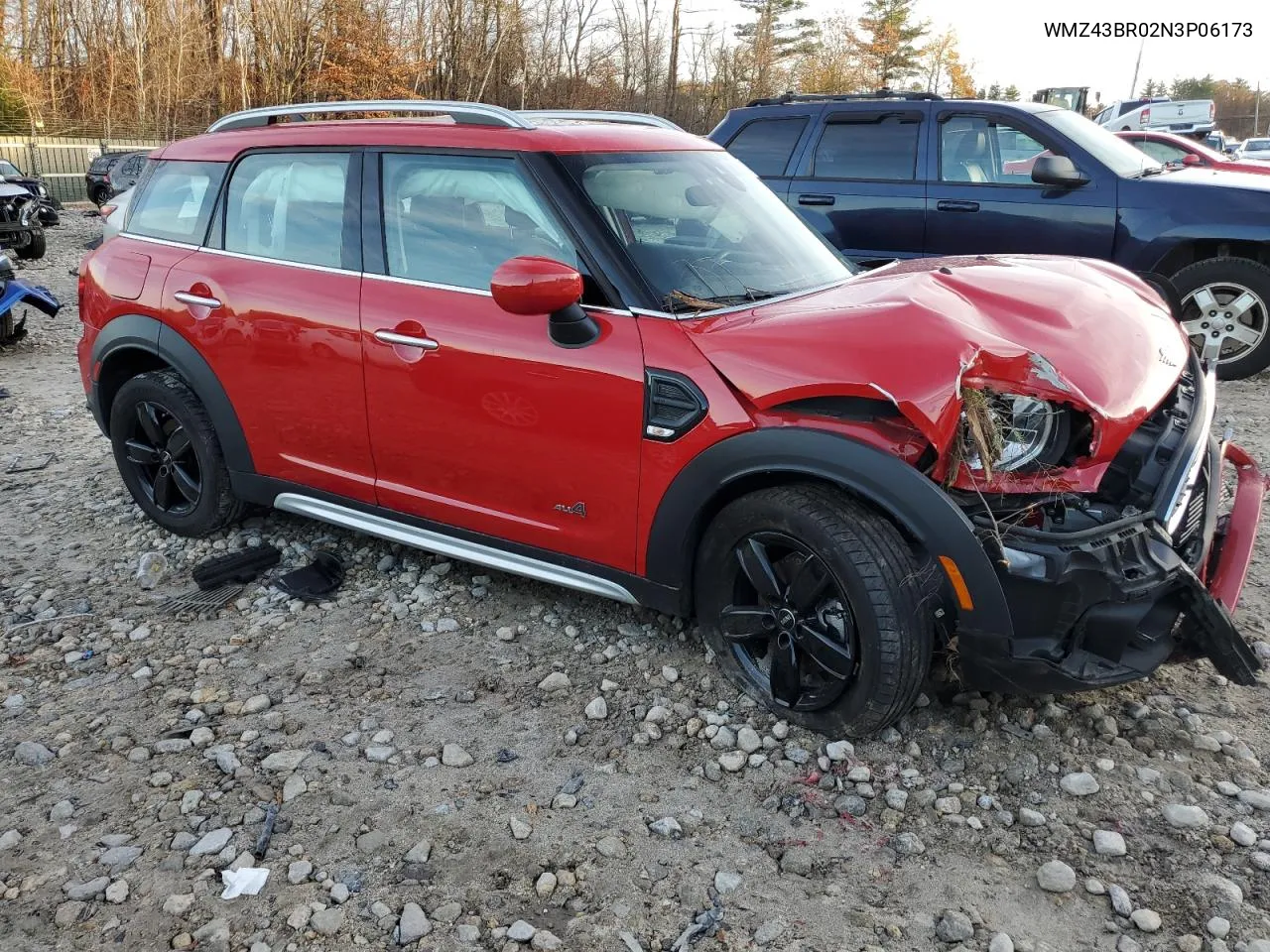 2022 Mini Cooper Countryman All4 VIN: WMZ43BR02N3P06173 Lot: 78428064