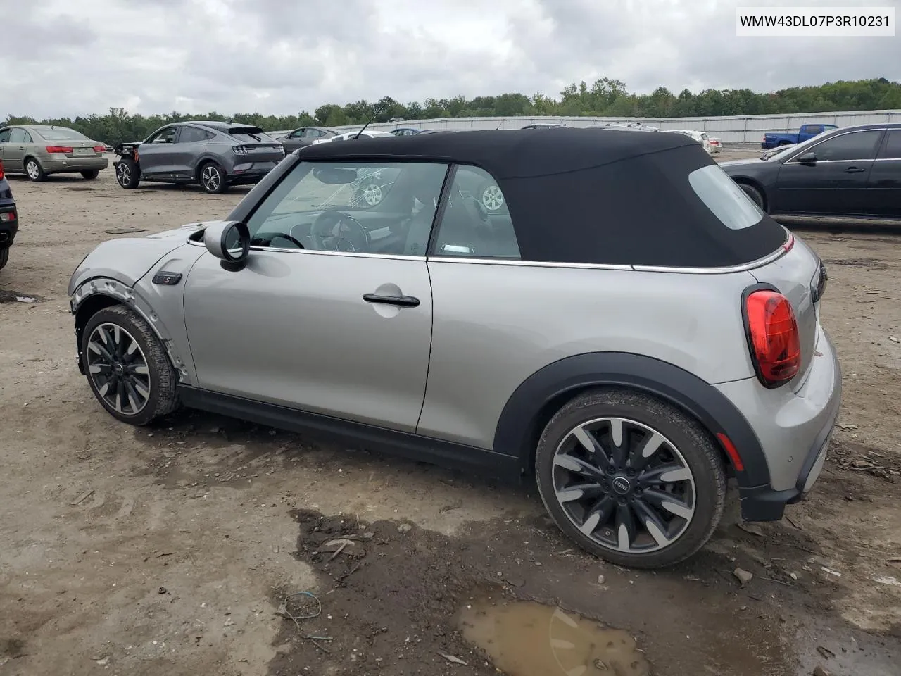 2023 Mini Cooper S VIN: WMW43DL07P3R10231 Lot: 72804794