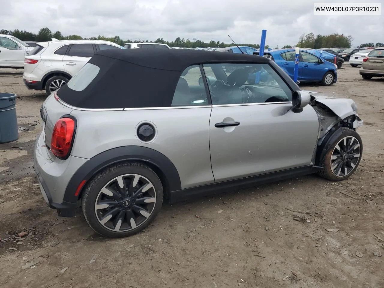 2023 Mini Cooper S VIN: WMW43DL07P3R10231 Lot: 72804794