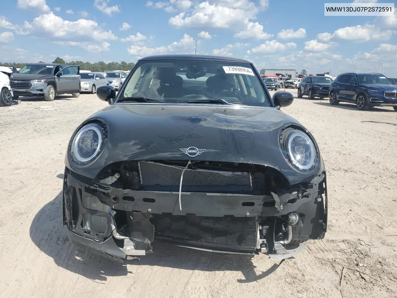 2023 Mini Cooper Se VIN: WMW13DJ07P2S72591 Lot: 73998954