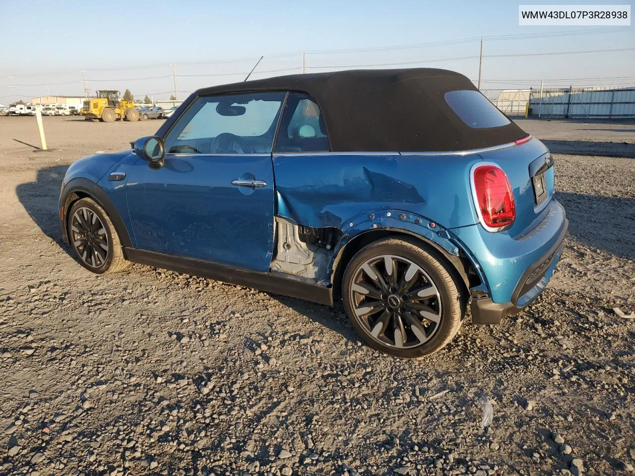 2023 Mini Cooper S VIN: WMW43DL07P3R28938 Lot: 75492794