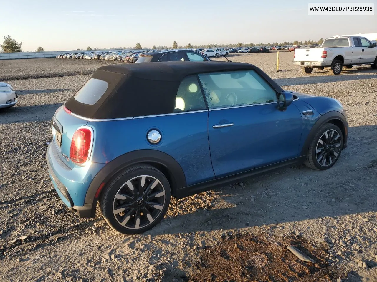 2023 Mini Cooper S VIN: WMW43DL07P3R28938 Lot: 75492794