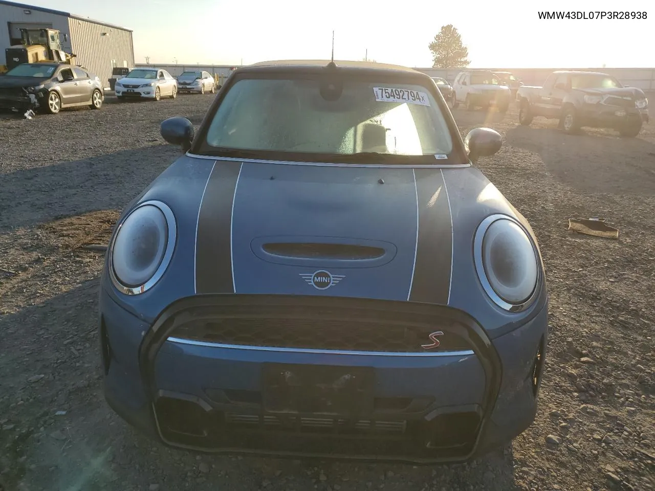 2023 Mini Cooper S VIN: WMW43DL07P3R28938 Lot: 75492794