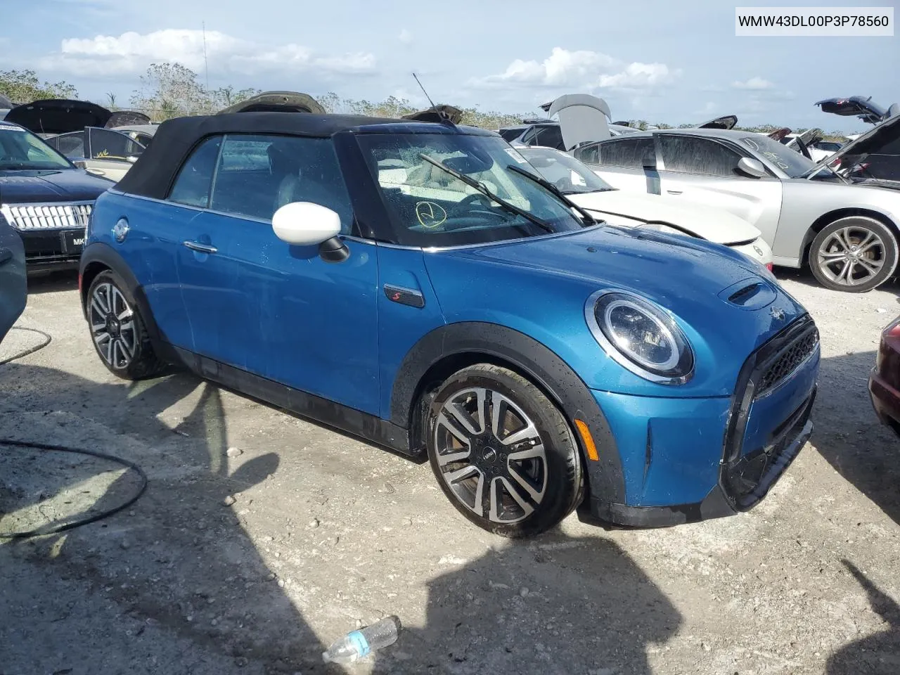 2023 Mini Cooper S VIN: WMW43DL00P3P78560 Lot: 76618324