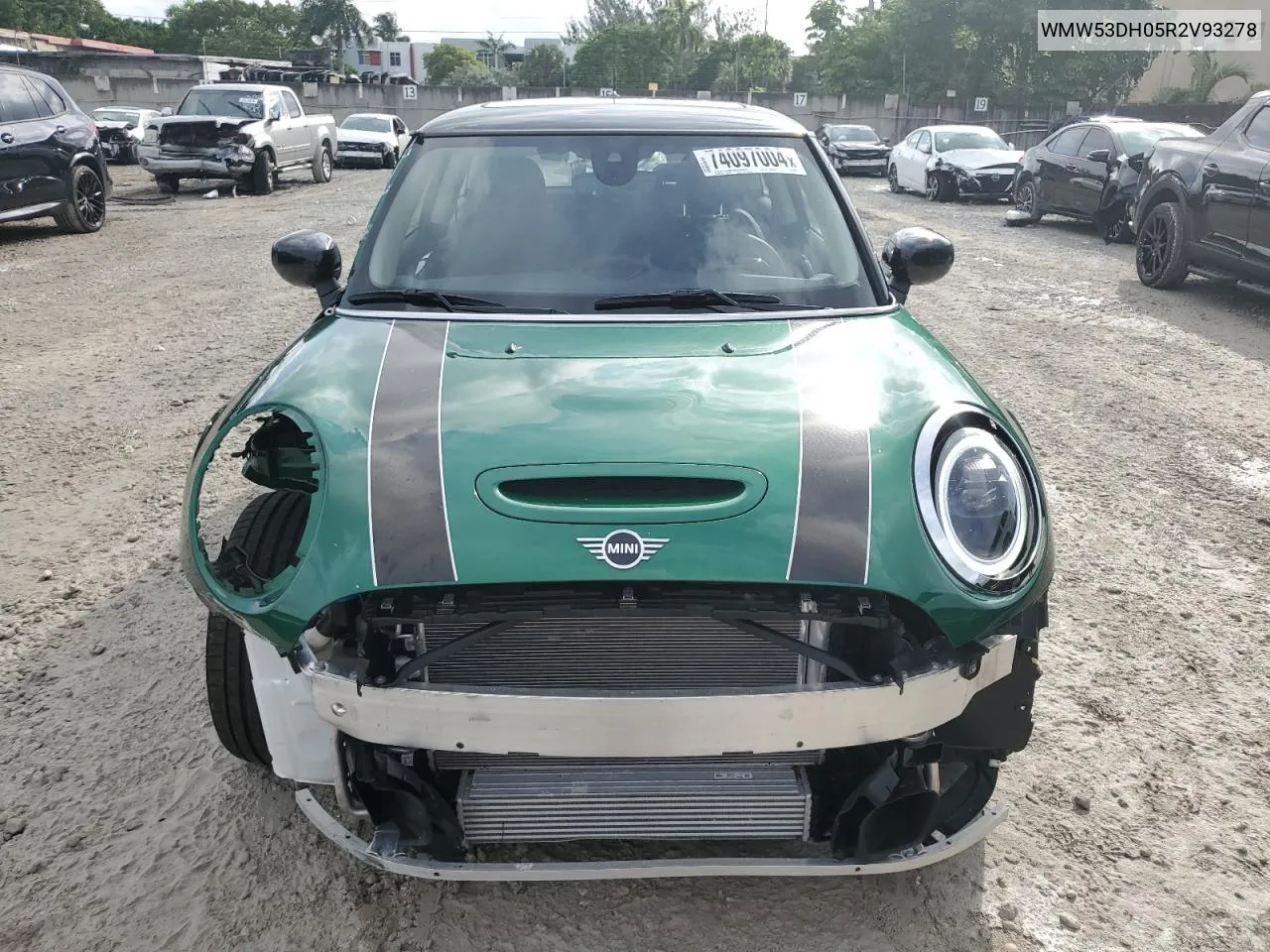 2024 Mini Cooper S VIN: WMW53DH05R2V93278 Lot: 74097004