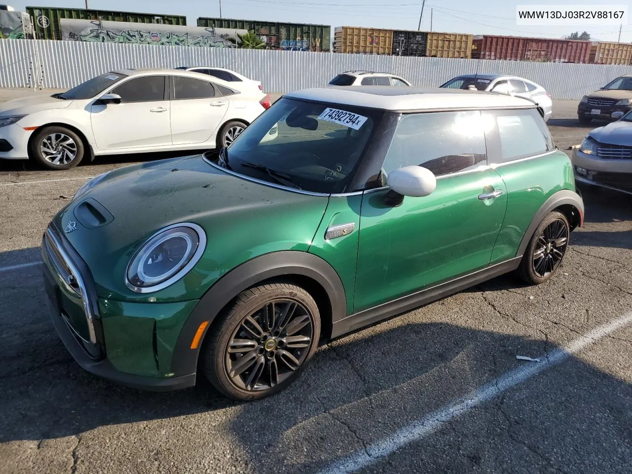 2024 Mini Cooper Se VIN: WMW13DJ03R2V88167 Lot: 74392794