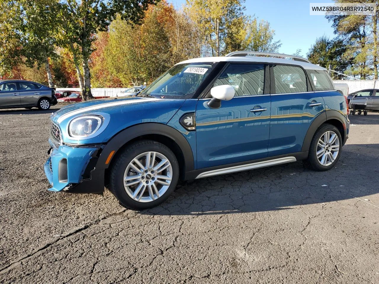 2024 Mini Cooper S Countryman VIN: WMZ53BR04R3R92540 Lot: 79319024