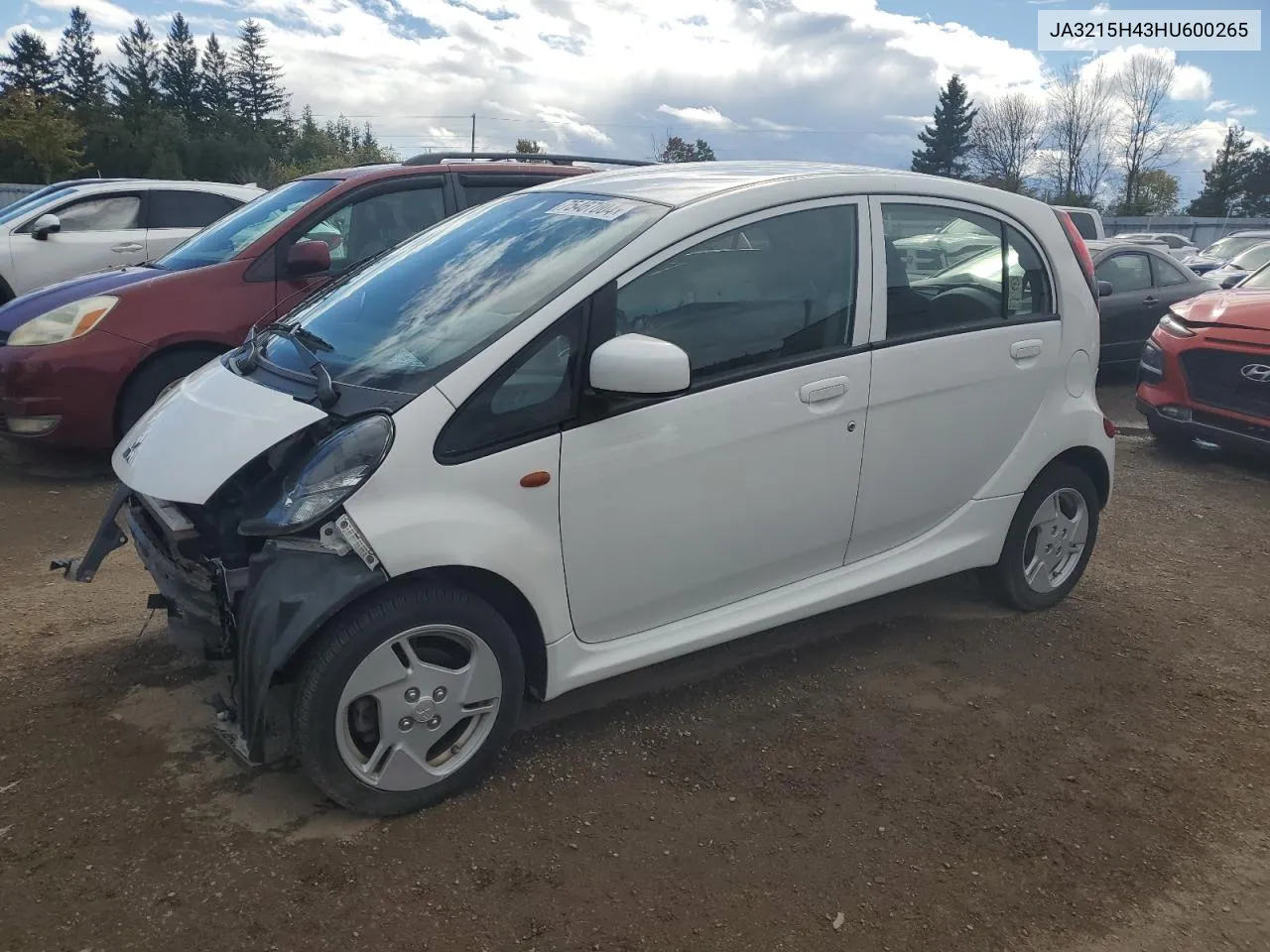 2017 Mitsubishi I Miev Es VIN: JA3215H43HU600265 Lot: 75467004