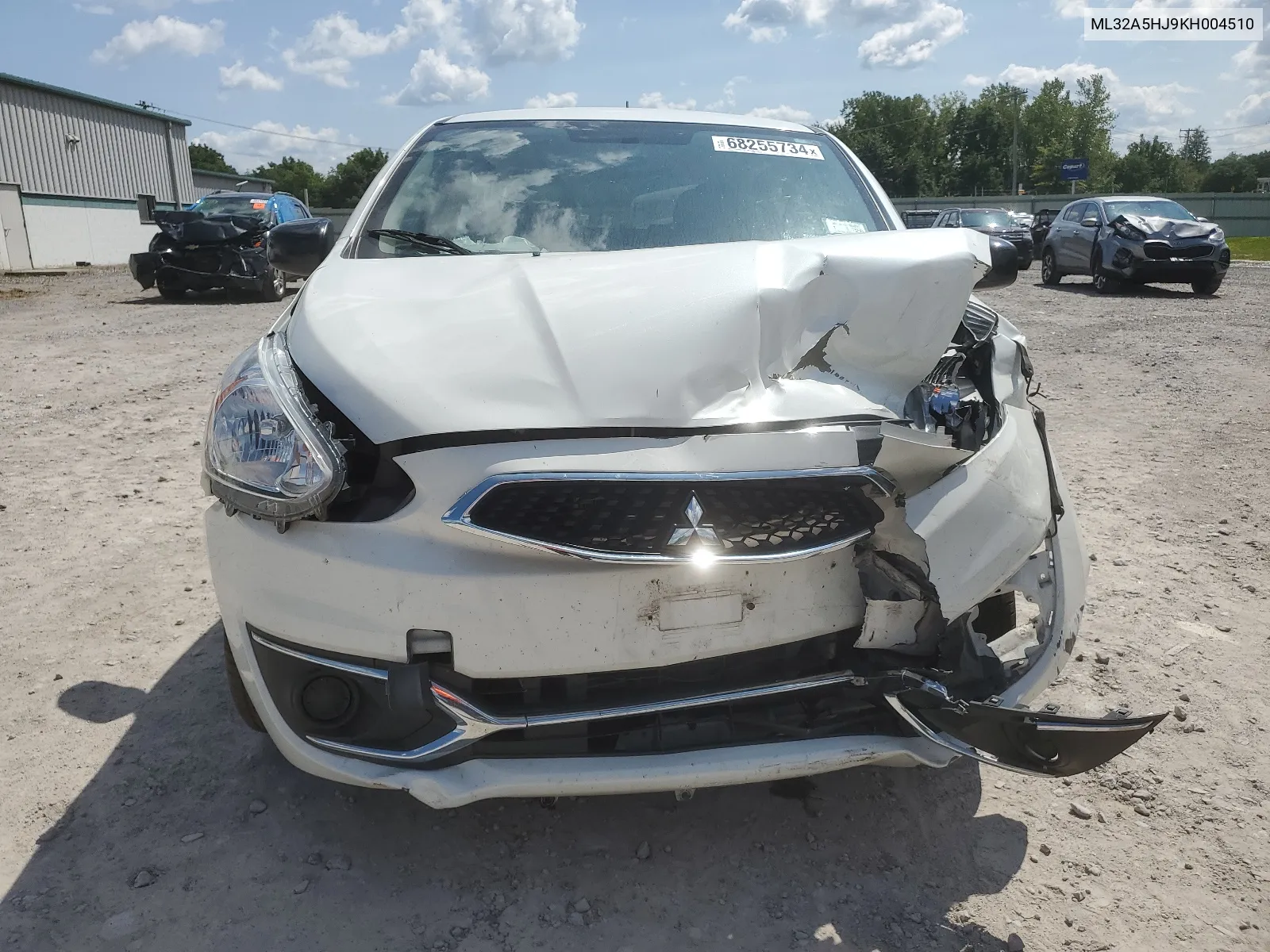 2019 Mitsubishi Mirage Le VIN: ML32A5HJ9KH004510 Lot: 68255734