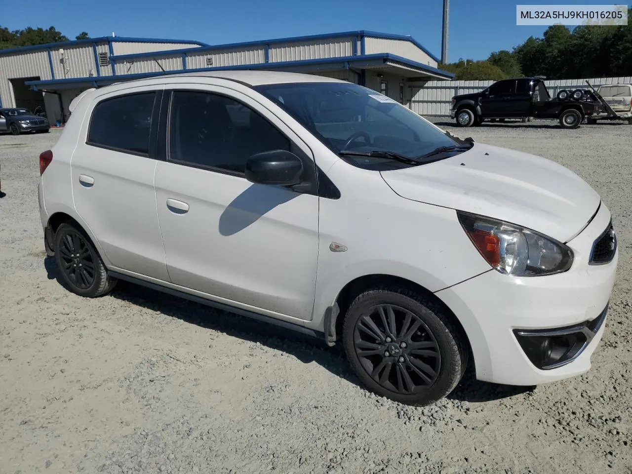 2019 Mitsubishi Mirage Le VIN: ML32A5HJ9KH016205 Lot: 76023444