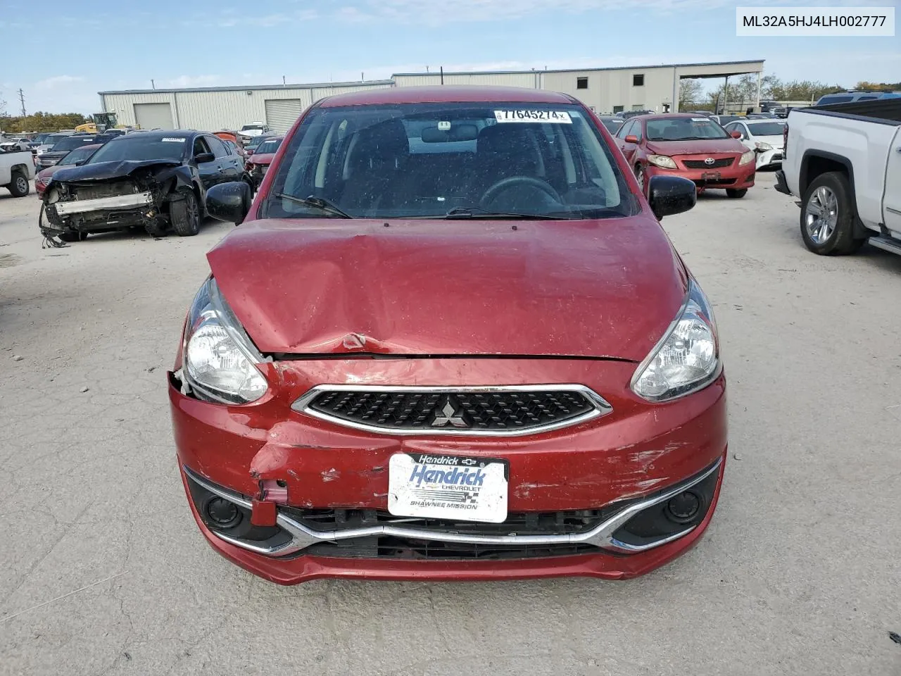 2020 Mitsubishi Mirage Le VIN: ML32A5HJ4LH002777 Lot: 77645274