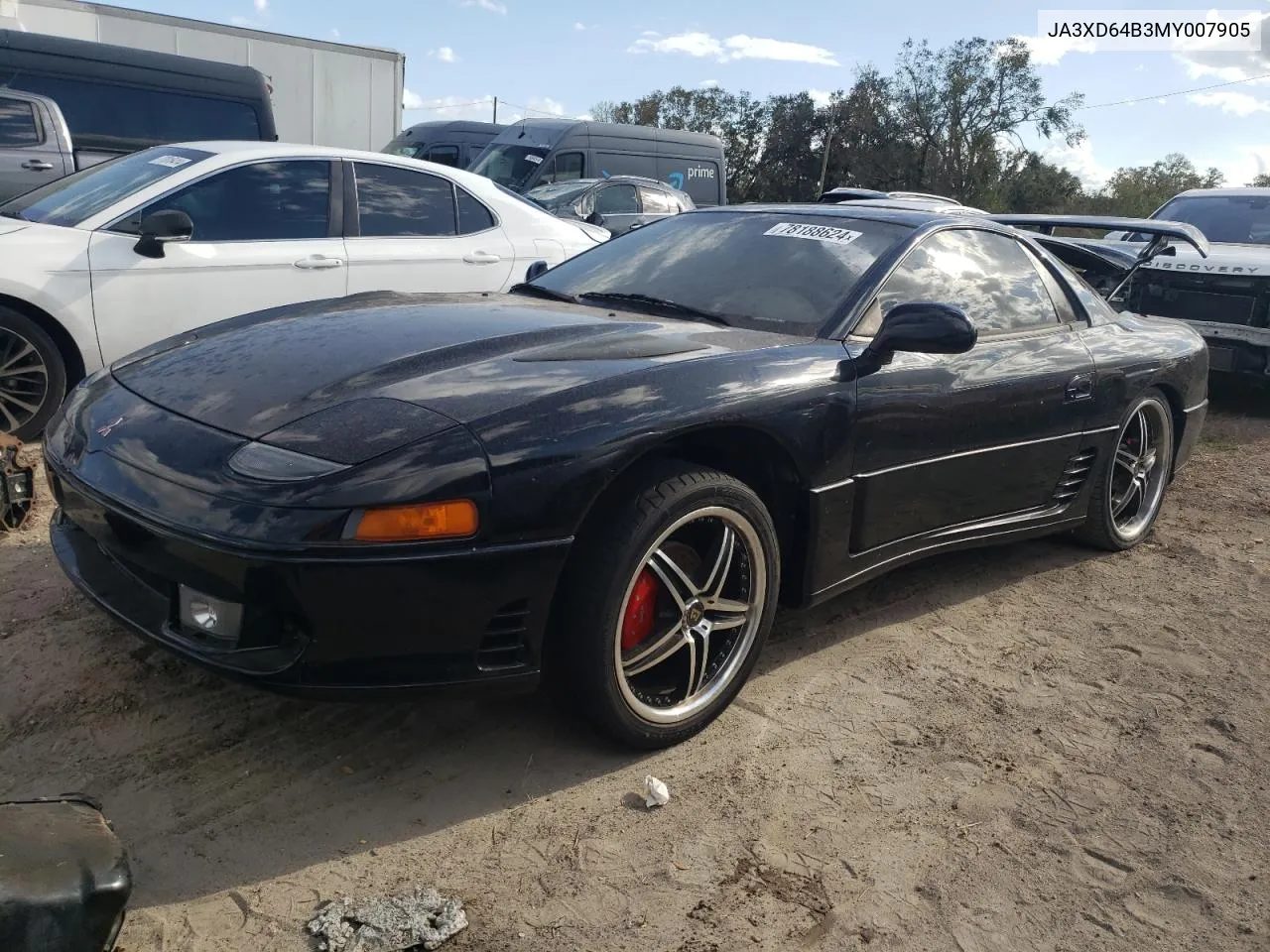 1991 Mitsubishi 3000 Gt Sl VIN: JA3XD64B3MY007905 Lot: 78188624