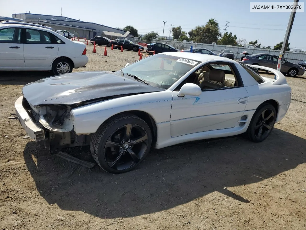 1999 Mitsubishi 3000 Gt VIN: JA3AM44H7XY002676 Lot: 59484634