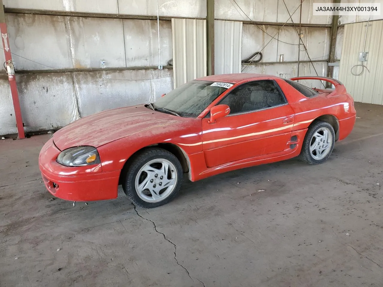 1999 Mitsubishi 3000 Gt VIN: JA3AM44H3XY001394 Lot: 75942814