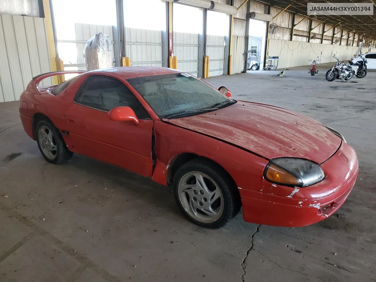 1999 Mitsubishi 3000 Gt VIN: JA3AM44H3XY001394 Lot: 75942814