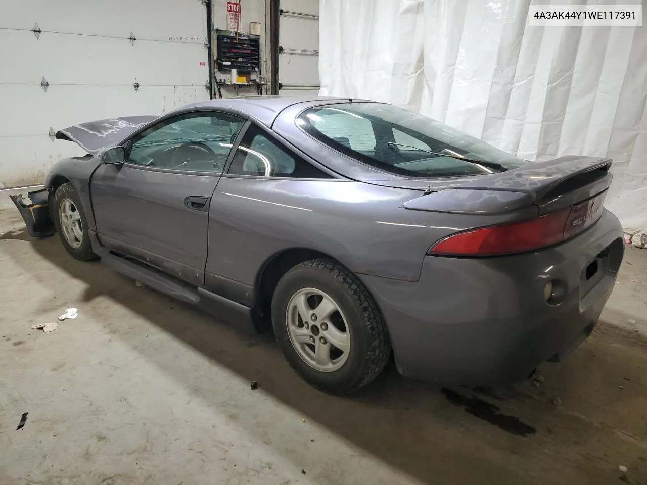 1998 Mitsubishi Eclipse Gs VIN: 4A3AK44Y1WE117391 Lot: 75937014