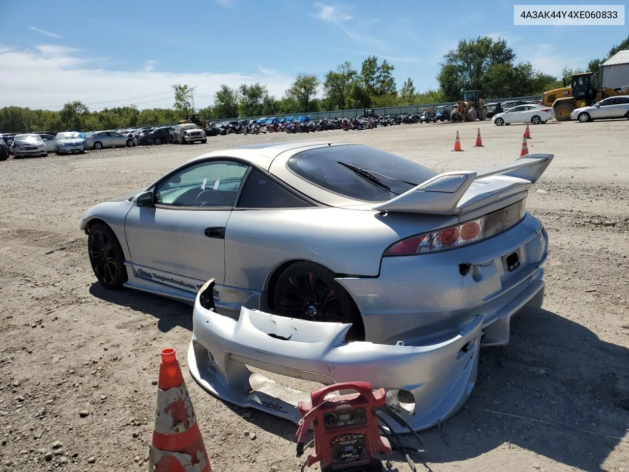 1999 Mitsubishi Eclipse Gs VIN: 4A3AK44Y4XE060833 Lot: 69981464