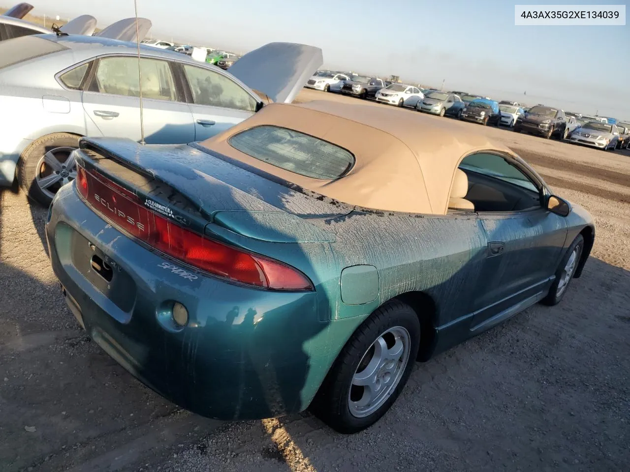 1999 Mitsubishi Eclipse Spyder Gs VIN: 4A3AX35G2XE134039 Lot: 76186224