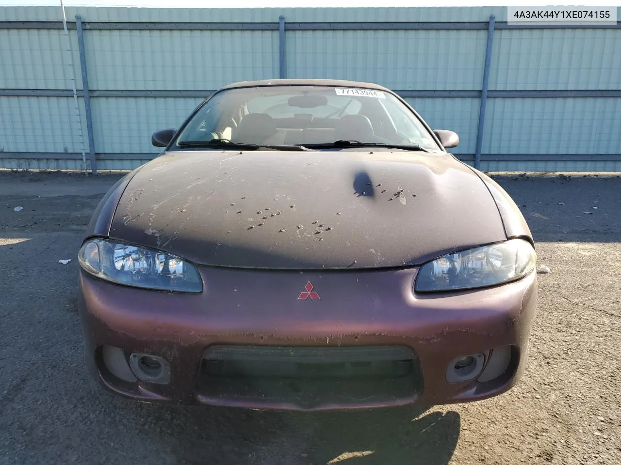 1999 Mitsubishi Eclipse Gs VIN: 4A3AK44Y1XE074155 Lot: 77143944