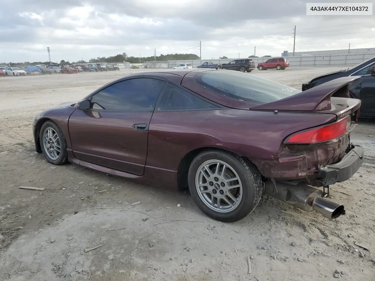 1999 Mitsubishi Eclipse Gs VIN: 4A3AK44Y7XE104372 Lot: 78361734