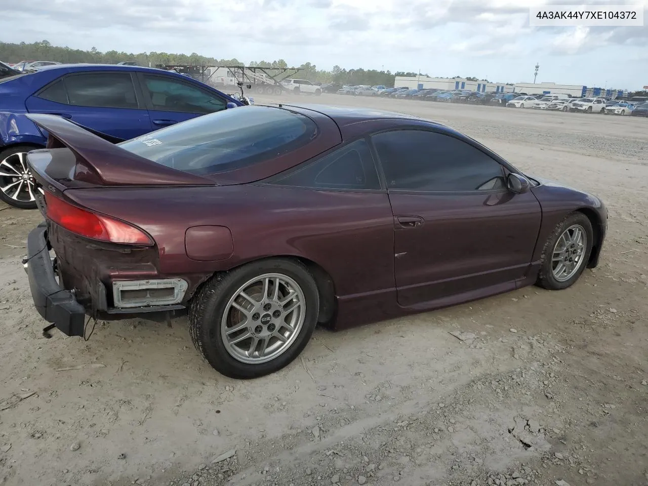 1999 Mitsubishi Eclipse Gs VIN: 4A3AK44Y7XE104372 Lot: 78361734