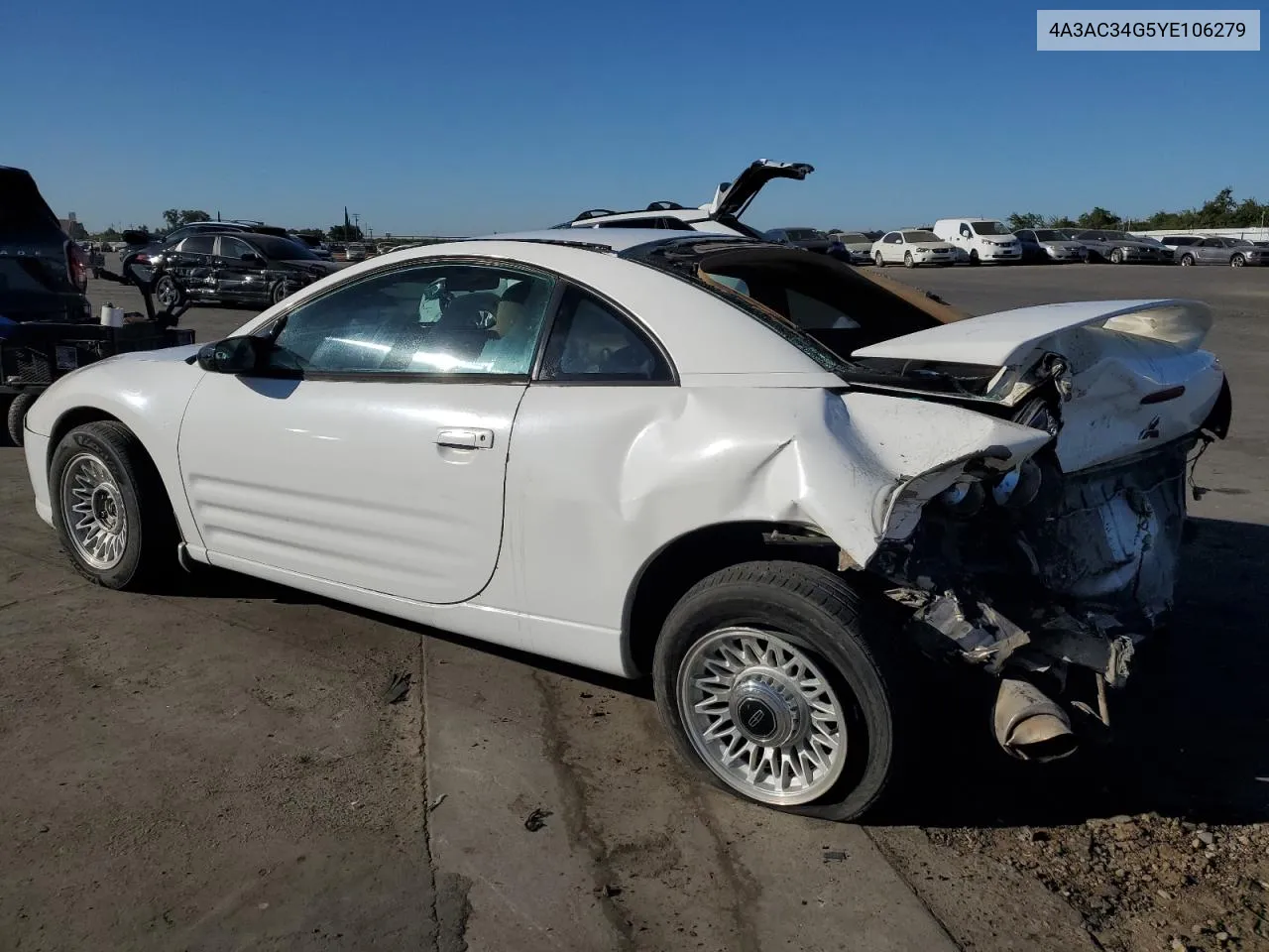 2000 Mitsubishi Eclipse Rs VIN: 4A3AC34G5YE106279 Lot: 68113594