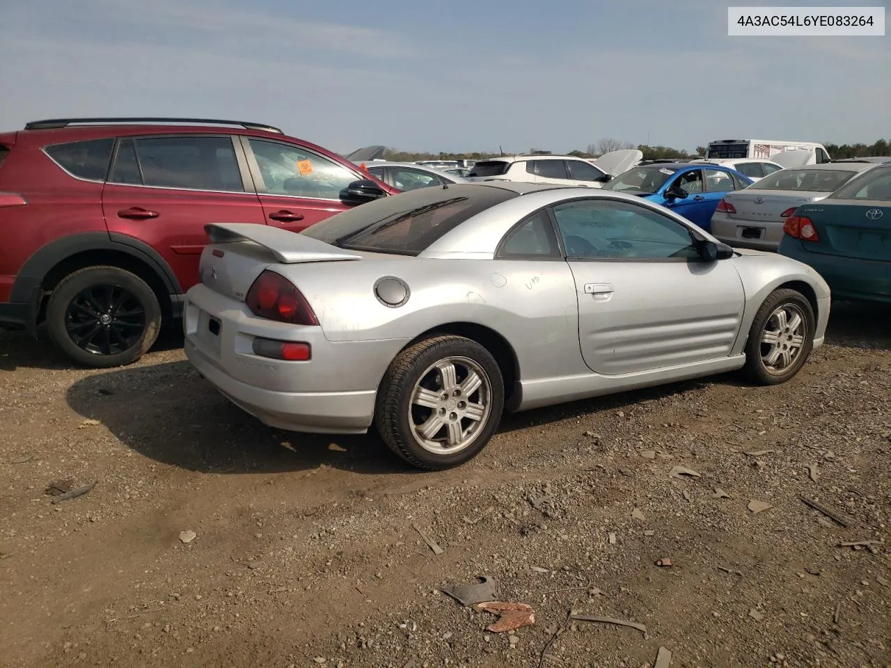 2000 Mitsubishi Eclipse Gt VIN: 4A3AC54L6YE083264 Lot: 75693534