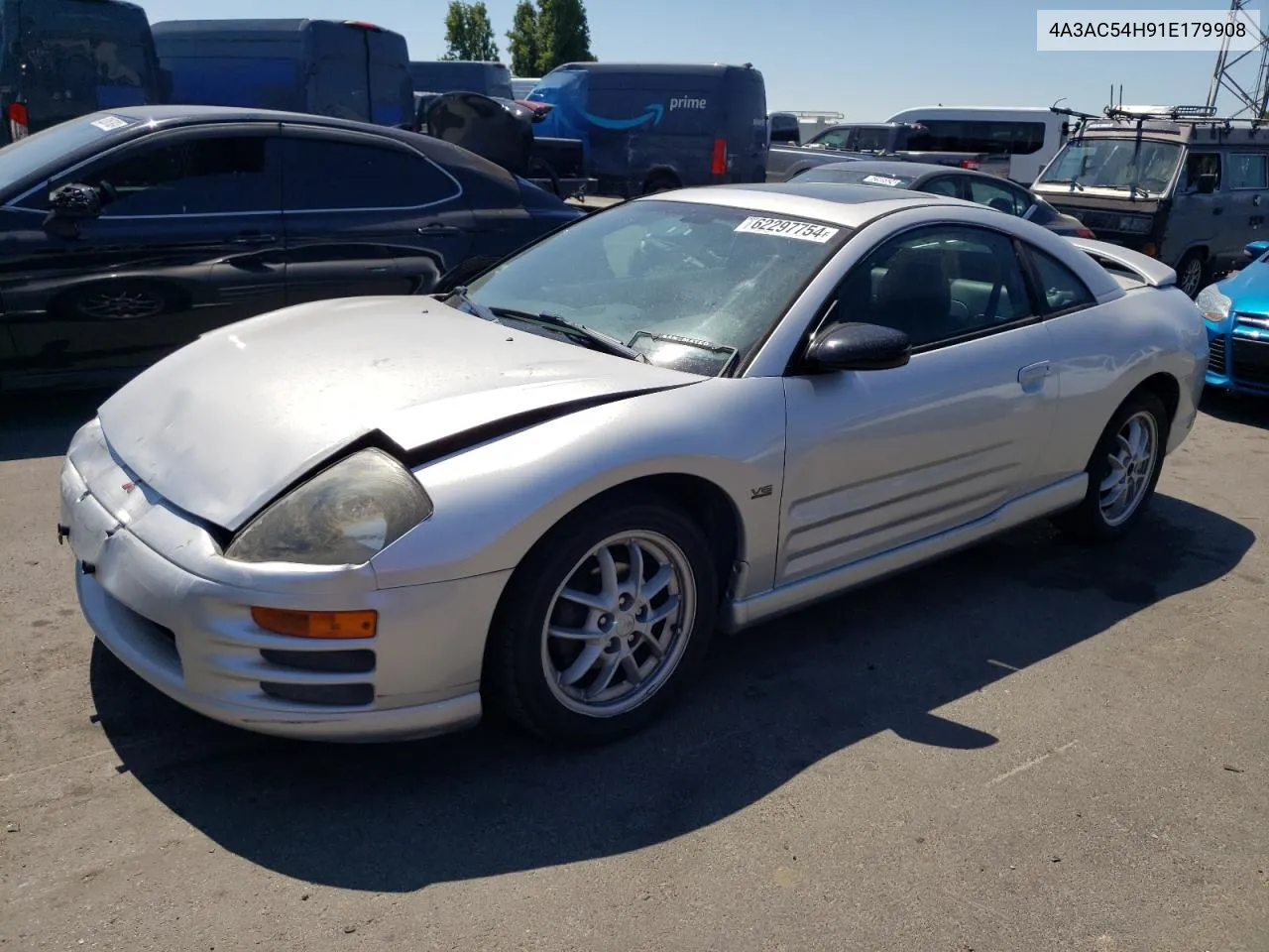 2001 Mitsubishi Eclipse Gt VIN: 4A3AC54H91E179908 Lot: 62297754